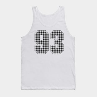 Plaid Number - 93 - Dark Tank Top